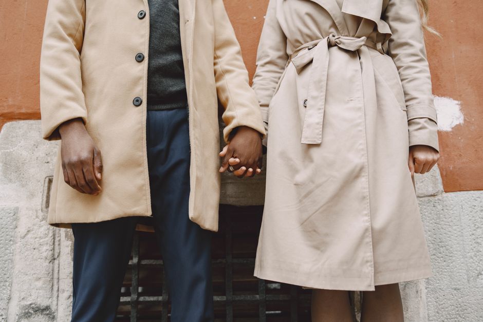 Trench coats styled for a spring walk
